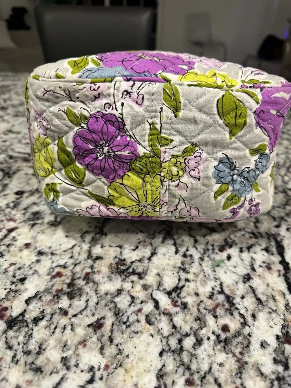 Vera Bradley Floral Quilted Insulated Lunch Tote Travel Cosmetic Bag
